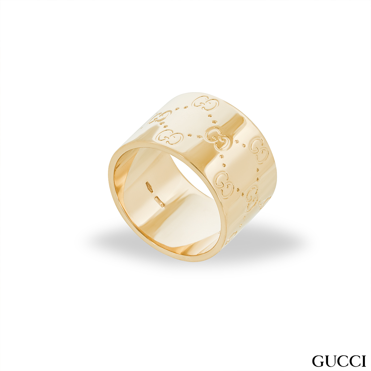 Gucci Icon Blooms medium ring in yellow gold - YBC434525001014